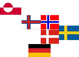 Dannebrog og nabolandenes flag